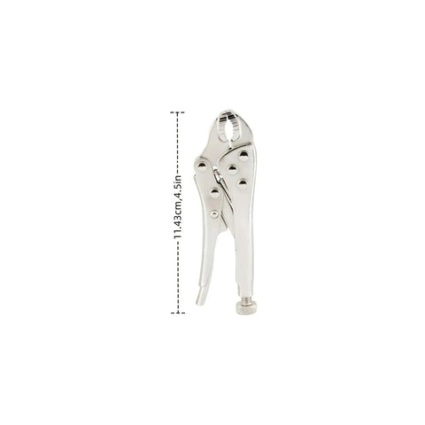 Compact 4.5 Inch Mini Pliers With Locking Jaws Rust Resistant Stainless Steel Sturdy Multifunctional Clamping Tool For DIY Home Repair