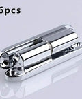 Decorative Cabinet Door Hinge Set For Closet Cabinet And Cupboard Built To Last Tough As Nails Furniture Accessory in chrome, 6pcs