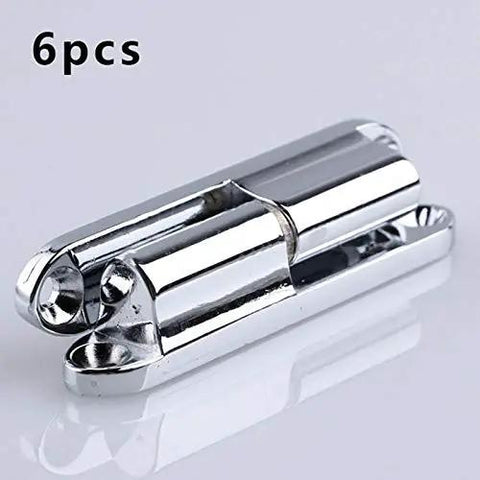 Decorative Cabinet Door Hinge Set For Closet Cabinet And Cupboard Built To Last Tough As Nails Furniture Accessory in chrome, 6pcs