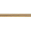 Malin Collection Cabinet Pull in Warm Brass Finish, 7 Inch Overall Length, front view