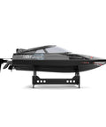 Black High Speed 2.4GHz RC Racing Boat with Night Navigation Lights RTR Black Edition Reaches 30kmh Electric Remote Control Boat