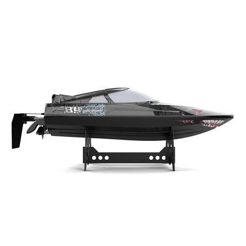 Black High Speed 2.4GHz RC Racing Boat with Night Navigation Lights RTR Black Edition Reaches 30kmh Electric Remote Control Boat