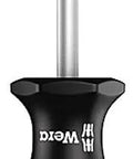 Kraftform Plus 350 PH Philips Screwdriver With Lasertip Drive PH 2 Head, black-green ergonomic handle, visible 4 inch shaft.