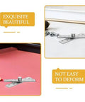 Six Pack CATIEBYE 360 Degree Rotation Stainless Steel Invisible Pivot Door Hinges for wood cabinets displayed on desk