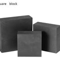 Heavy Duty Square Graphite Block For Electrolysis And Sintering Thick 8 To 50 Mm Plate With 20 By 100 By 100 Mm Dimensions