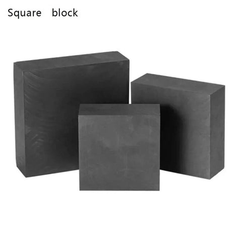 Heavy Duty Square Graphite Block For Electrolysis And Sintering Thick 8 To 50 Mm Plate With 20 By 100 By 100 Mm Dimensions