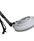 3 In 1 Solder Smoke Absorber And Fume Extractor With Dimmable LED Light for Soldering Station, white fan with adjustable arm