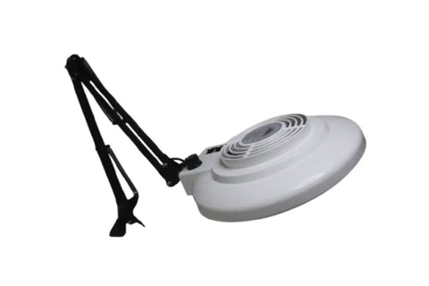 3 In 1 Solder Smoke Absorber And Fume Extractor With Dimmable LED Light for Soldering Station, white fan with adjustable arm