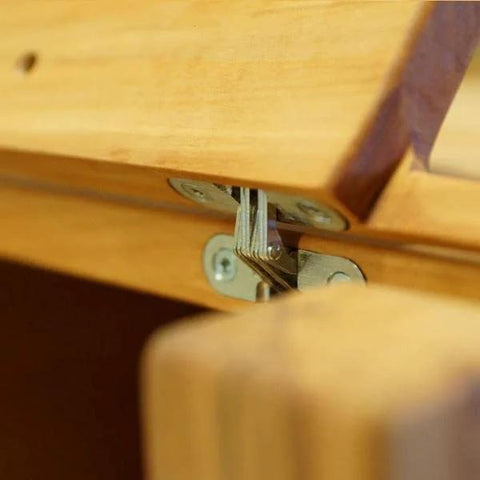 Invisible Cross Hinge 44 Mm Zamak Hidden Furniture Hinge 180 Degree Foldable Concealed Cabinet Hinge Yellow Galvanised Inset Installed