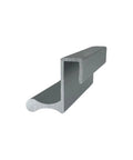 Satin Anodized Aluminum 3 Inch Door Pull With 7/16 Inch Lip For Sliding Glass And Panel Doors D643A side view