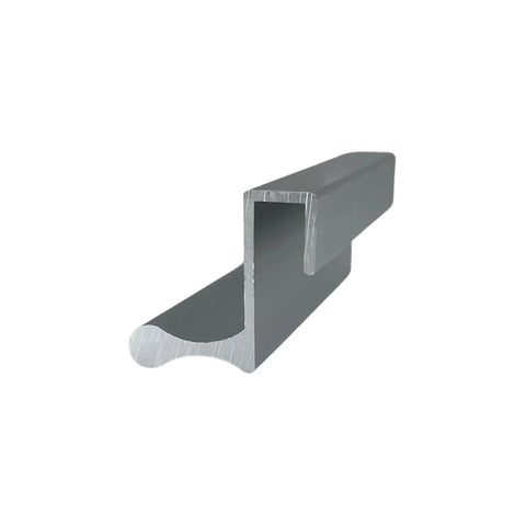 Satin Anodized Aluminum 3 Inch Door Pull With 7/16 Inch Lip For Sliding Glass And Panel Doors D643A side view