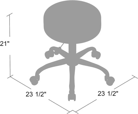 Ergonomic Adjustable Height Stool For Beauty Salons And Medical Spa With Plush Beige Cushioning Heavy Duty Chrome Swivel Base And Smooth Gas Lift For Legit Comfy All Day Grind 21 inch height dimensions