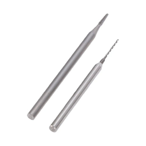 Premium Tungsten Steel Screw Extractor Kit For Knocking Out Stripped Broken Phone Screws 1.3Mm Drill Bit Tool, two extractor sizes.