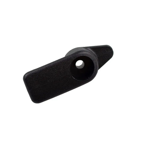 Sun Visor Clip Retainer For Chevy Corvette C5 1997-2004 Black 2 Pack OE 10411051 shown close-up on white background