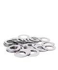 Ultra Thin Stainless Flat Washer Set For Precision Spacing, 0.3mm Axle Bearing Spacers, Fits M35 M48 M50, 5 pack washers