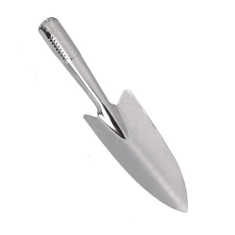 Stainless Steel Garden Trowel And Hand Shovel With Pro Grade Measurement Marks For Planting Transplanting Weeding And Digging