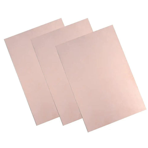 Three Pack 150x100mm Copper Clad Boards Double Sided FR4 PCB Substrates For DIYers Prototyping Circuit Testing Soldering Practice And Electronic Hobby Projects