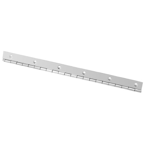 Top Shelf 12 Inch Stainless Steel Piano Hinges For Furniture With Smooth Operator Action And No Fuss Screw Installs Heavy Duty Continuous Door Hardware Built Like A Tank Total Shop Upgrade, flat bar design.