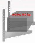 Side view of Stainless Steel Beefy Mounting Bracket For 9000 30000 BTU Condenser Ductless Mini Split Air Conditioner, capacity 400 lbs
