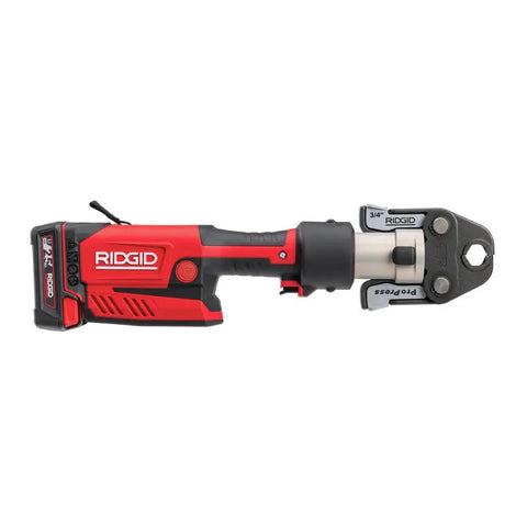 ProPress RP 351 Press Tool Kit With 18V Battery Charger MegaPress Jaws One Half In To One In Case All In One Plumbing Power Tool