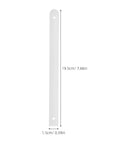 White plastic drawer slide measuring 19.5cm long, part of the Three Pack Plastic Drawer Slides for Cabinets and Cupboards.