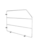 12 Inch Baking Sheet Organizer Rack for Wall and Base Kitchen Cabinets, Chrome Wire Divider for Pan Storage, Side View