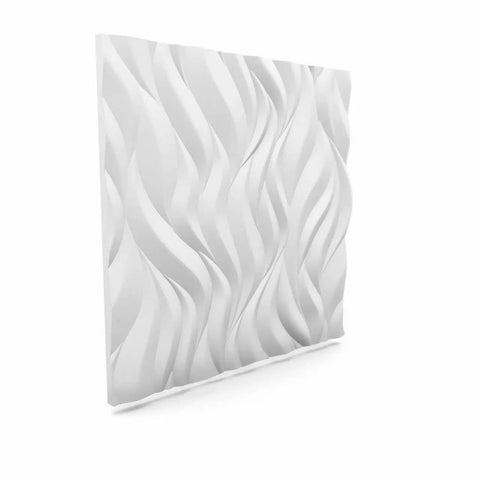 Flames Seamless 3D Wall Panels White 24 Sq Ft Pack For A Dope Ceiling And Wall Makeover Easy Cut To Fit Paintable Surface