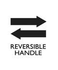 Reversible handle symbol for Oil Rubbed Bronze Ball Brass Privacy Doorknob with Flat Handle, 6-way Adjustable