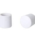 Eight Pack White Door Stop Bumper Tips Made From Durable Rubber For Door And Wall Protection Fits 0.39 Inch Wide Door Stops Covers 0.4 Inch Inner Diameter