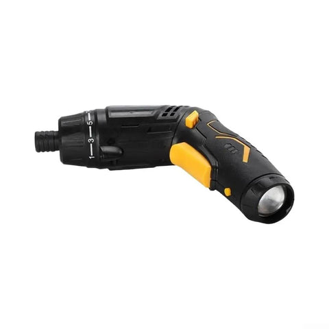 Heavy Duty Brushless Cordless Drill With Hella Powerful Torque For Wood And Metal Includes Full 47 Piece Accessory Set angled view showing ergonomic grip and LED light