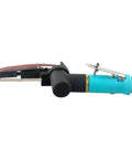 10X330mm Air Belt Sander Pneumatic Grinder Machine For Smooth Even Cutting Professional handheld tool side view with sanding belt.