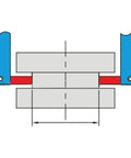 ALFYRCFT Digital Caliper Accessories Kit for Internal and External Groove with dual-function clamps for precise measurement.