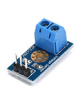 Solid Build 10 Pack DC 0 To 25V Voltage Detection Sensor Module, analog voltage divider board with blue screw terminal.