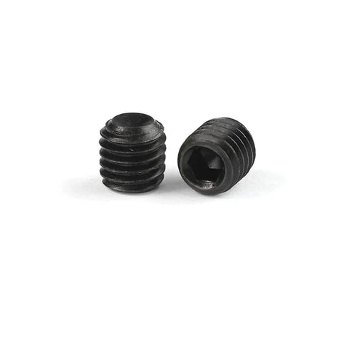 Close-up of 600Pcs 304 Stainless Steel Hex Socket Screws Set M3 M4 M5 M6 M8 Assortment Kit for DIY Projects, two screws side view.