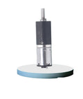 N20 Micro Metal Planetary Gearbox Reducer Motor With 64 To 1 Step Down Ratio For Sweet Running Precision and Hardworking Torque Output On Custom Robot Frames And Diy Tech Builds mounted vertically over a flat surface.