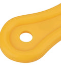 Close-up of yellow ABS handle from Two Pack V Type Wood Saw Push Sticks for Carpentry and Table Saw Work, Pro Grade ABS Body