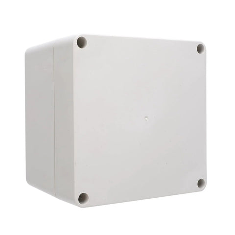 IP65 Waterproof ABS Plastic Enclosure For Electronics, Outdoor Junction Box 120x120x90mm, erosion-resistant front view