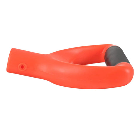 Replacement D Handle Shovel Grip For Outdoor Digging And Raking Tools With Ergonomic Non Slip PVC Spade Handle Easy Quick Install Durable Gardening Accessory For Most D Shovels, red PVC