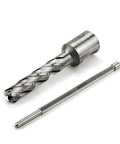 Oscarbide 7/16-inch HSS annular cutter with Weldon shank and pilot pin, two-piece set shown