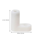 White Plastic Corner Brackets L Shape Braces For Shelves And Furniture Support Thick Durable Plastic Smooth Burr Free Finish Heavy Duty