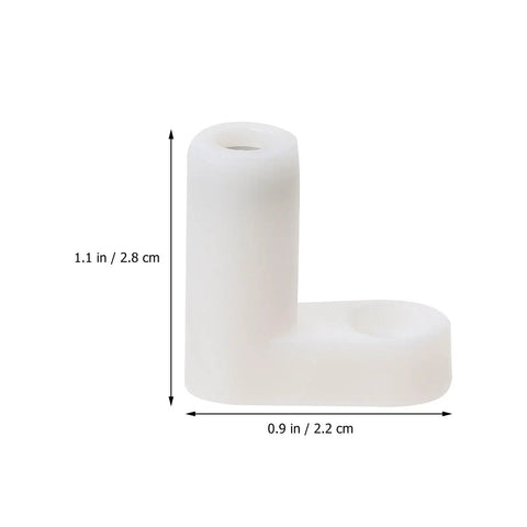 White Plastic Corner Brackets L Shape Braces For Shelves And Furniture Support Thick Durable Plastic Smooth Burr Free Finish Heavy Duty
