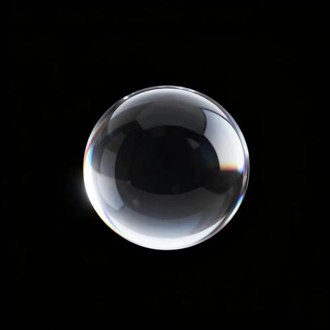 Pro Grade Quartz Spherical Lens For Optics, Circular Glass Accessory For Makers And Pros, 5mm Diameter, 3.67mm Focal Length