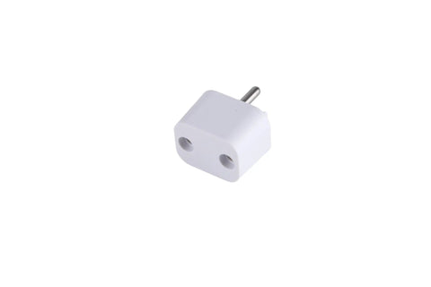 White plug adapter for Grounding Mat Starter Kit For Pain Relief Sleep Energy Inflammation And Wellness With Outlet Adapter Outlet Tester