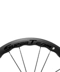 Close-up of rim on Tubeless Carbon Road Wheelset 45 50 65mm Deep 700c Clincher 25mm Width Toray T700 UD Matte Finish EN Quality Tested Shimano