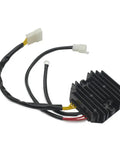 Heavy Duty Motorcycle Engine Cover Gasket Magneto Stator Coil Regulator Rectifier Quick Swap Kit Fits 125Cc And 200Cc Bikes 2012 To 2018, regulator with wire connectors.