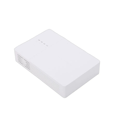 Top Notch Ups Router Modem Backup Battery Stores Six Thousand Mah To Keep Your Home Net Running Smooth During Power Trips Boosting Dual Direct Current Ports For No Sweat Video Calls And Streaming Nights, compact white design.