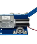12V Linear Actuator With 90 Degree Stroke And 110 RPM No Load Speed 0.67 Kgcm Torque DC Worm Geared Motor on blue base