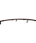 No Sweat Swap In Replacement For Tesla Model X Left Side Rear Bumper Reflector Red Marker Lens Trim with hooks and curved design.