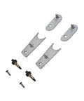 Heavy Duty Carbon Fiber Tailgate Gas Struts For Chevy Silverado And GMC Sierra 1500 2500 3500 mounting brackets and screws set.