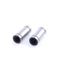 High Precision Linear Ball Bearing Two Pack Silver Finish Bore 6 mm Outer Diameter 12 mm Width 35 mm for sliding tables
